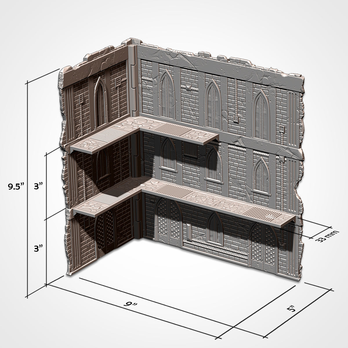 40k - Official WTC Foldable Terrain Set (Cathedral)