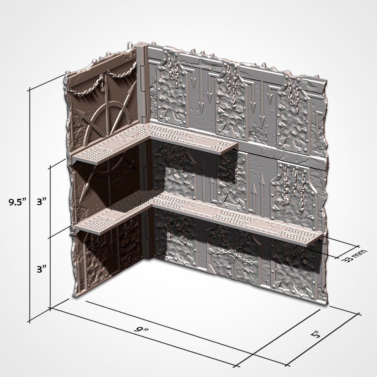 40k - Official WTC Foldable Terrain Set (Chaos)
