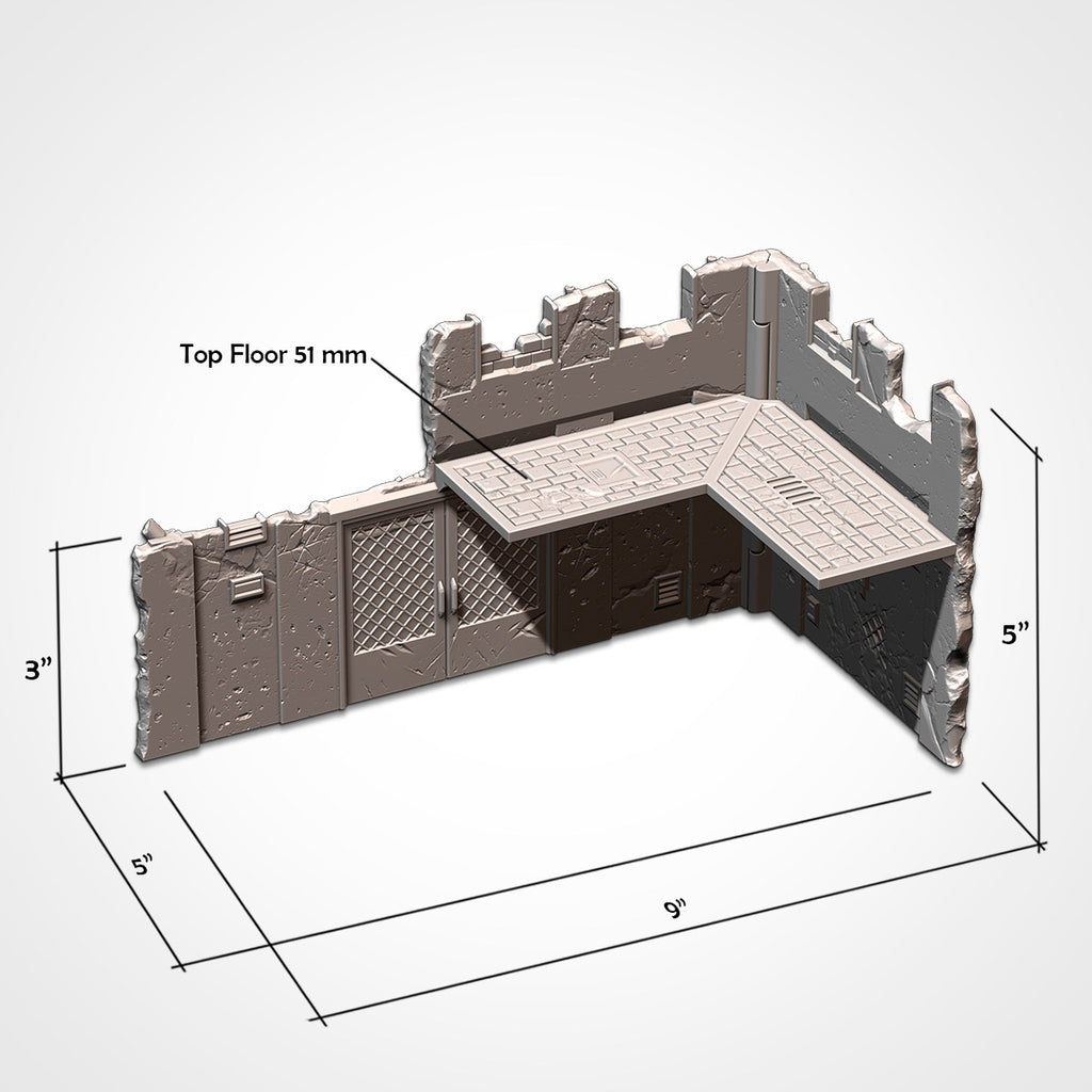 40k - WTC Foldable Terrain Set (Sovietic) Tabletop Wargaming Scenery