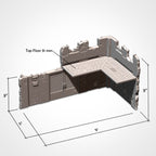 40k - WTC Foldable Terrain Set (Sovietic) Tabletop Wargaming Scenery