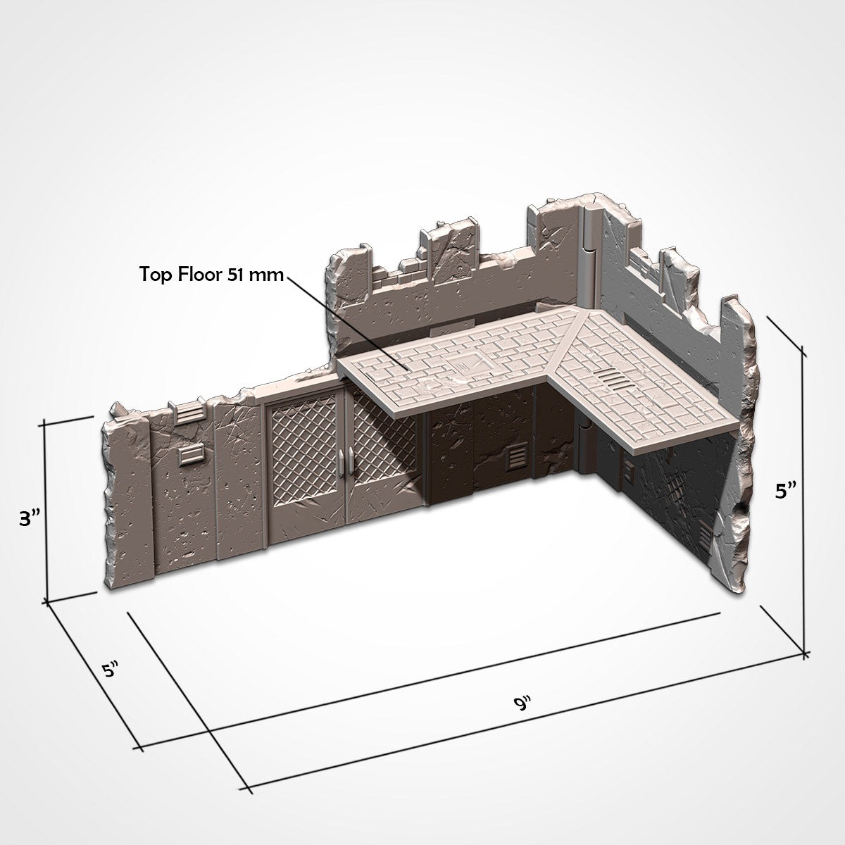 40k - WTC Foldable Terrain Set (Sovietic) Tabletop Wargaming Scenery