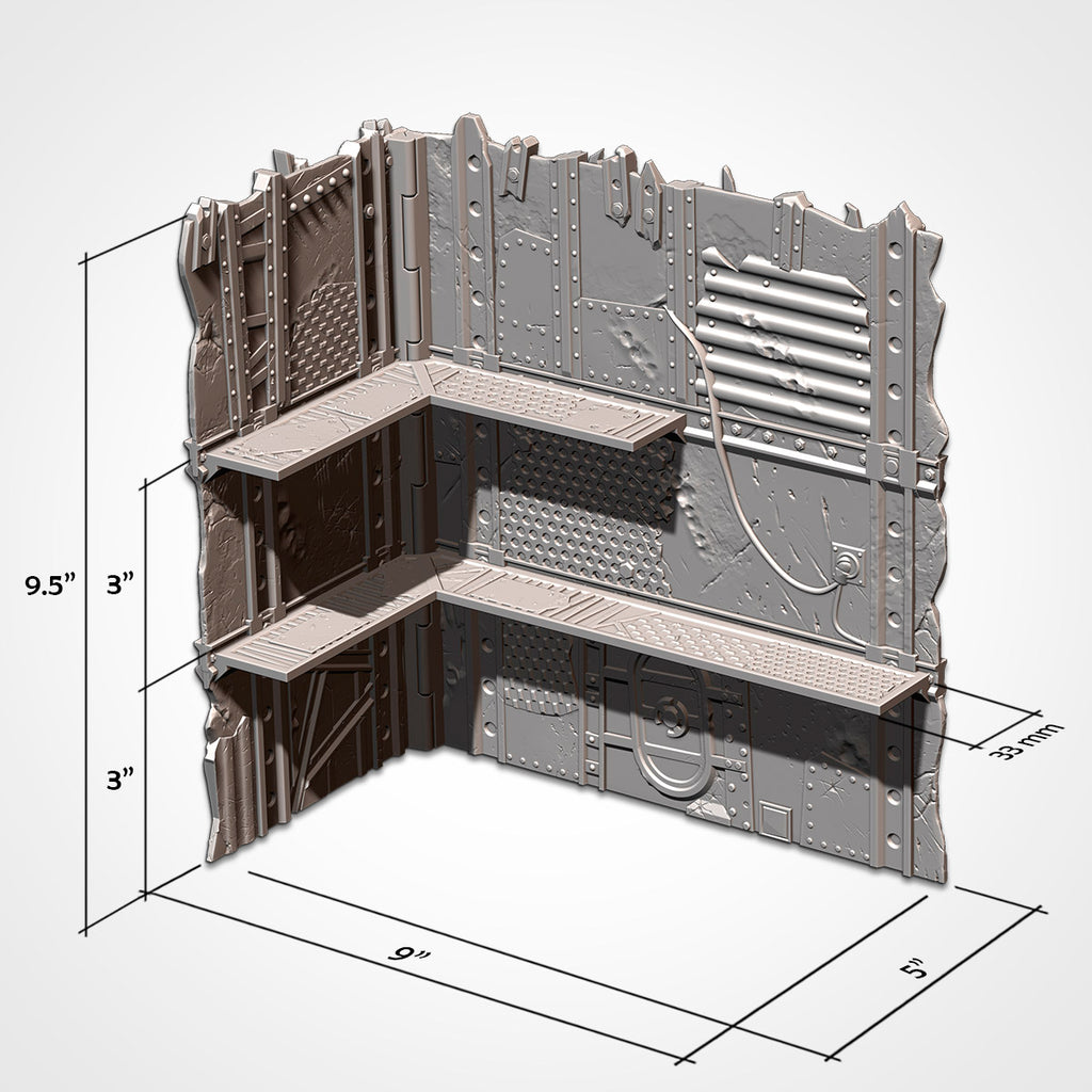 40k - WTC Foldable Terrain Set (Orcs) Tabletop Wargaming Scenery