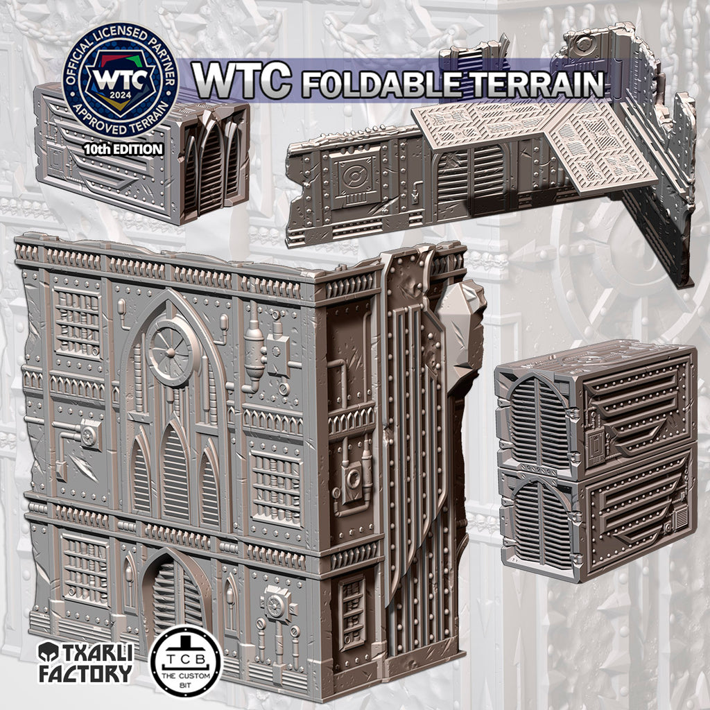 40k - Official WTC Foldable Terrain Set (Industrial)