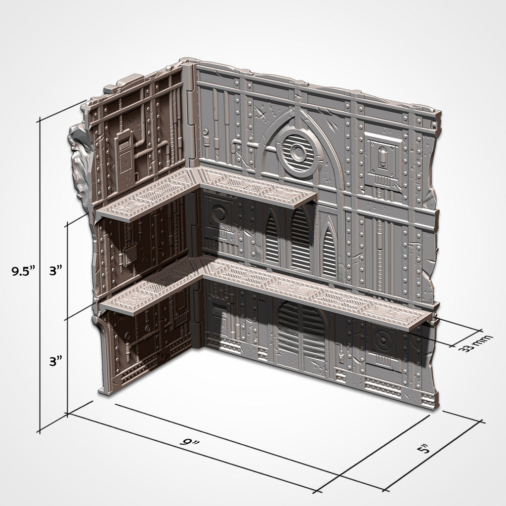 40k - Official WTC Foldable Terrain Set (Industrial)