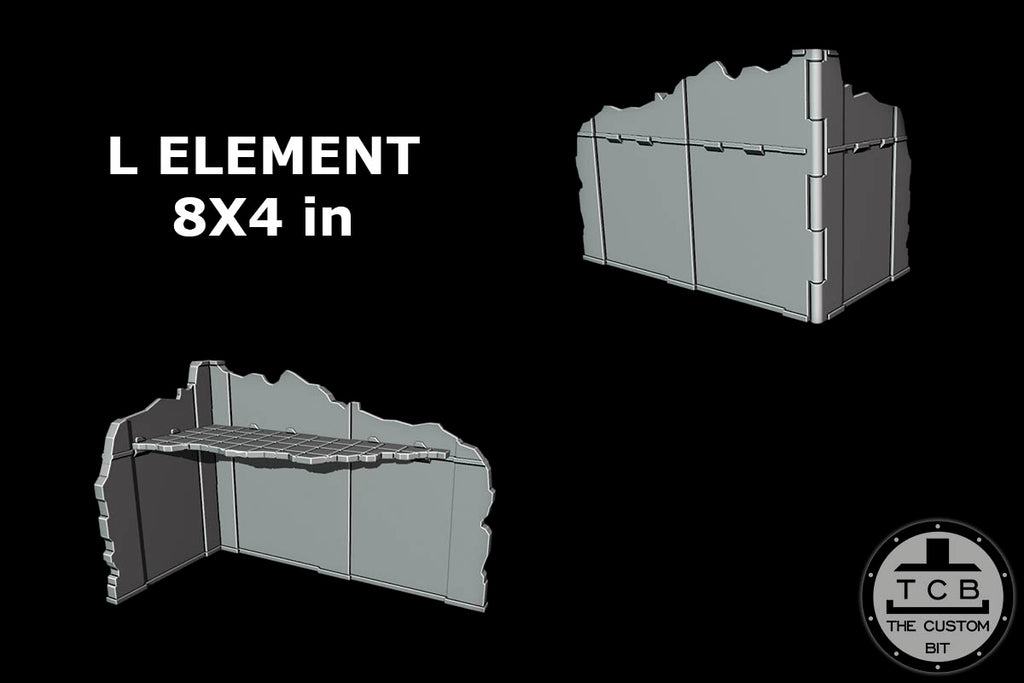 WH40k 11th Edition GW Layout [Terrain Ruins Pack] - [14pcs] - Unpainted