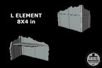 WH40k 11th Edition GW Layout [Terrain Ruins Pack] - [14pcs] - Unpainted