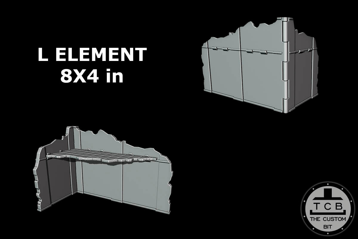 WH40k 11th Edition GW Layout [Terrain Ruins Pack] - [14pcs] - Unpainted