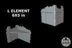 WH40k 11th Edition GW Layout [Terrain Ruins Pack] - [14pcs] - Unpainted