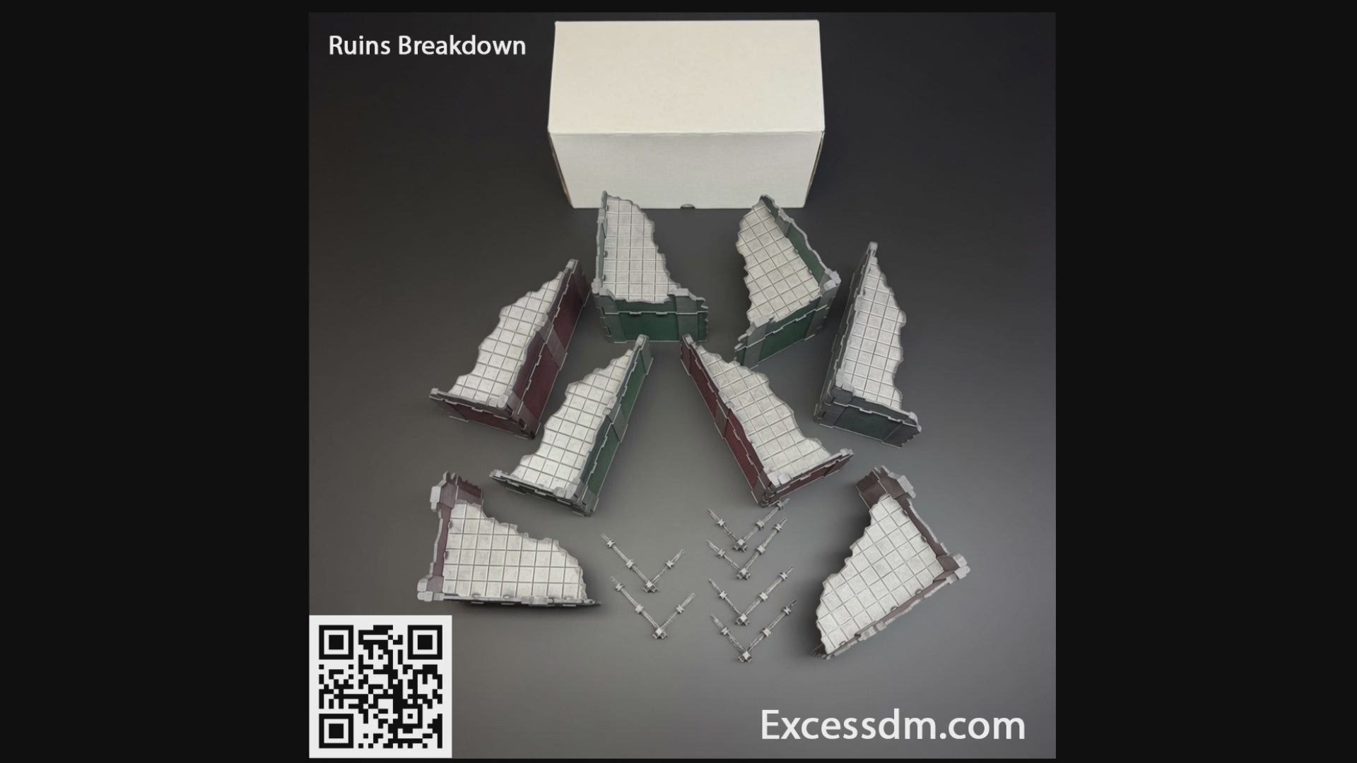 WH40k 11th Edition GW Layout Full Terrain Set (Industrial) [35pcs] - Unpainted